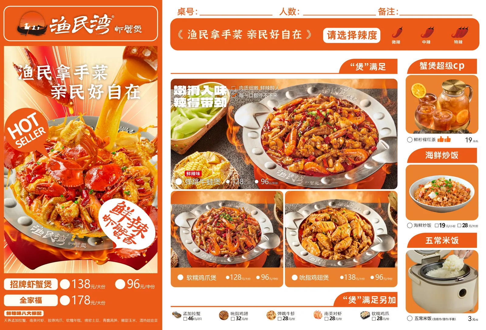 渔民湾老板提供的原始菜单参考素材